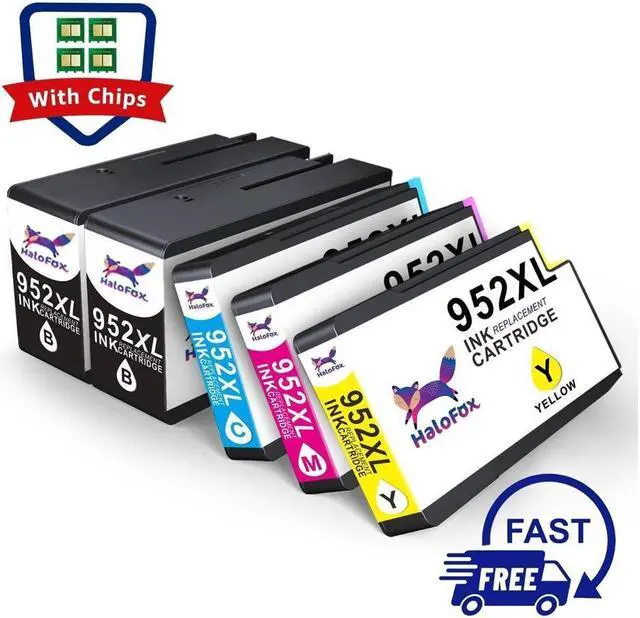Main image of 5 Pack 952XL Ink Cartridge for OfficeJet Pro 7740 7730 8200 8710 8714 Printer