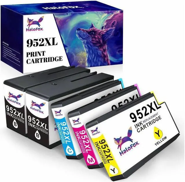 Alt view image 2 of 5 - 5 Pack 952XL Ink Cartridge for OfficeJet Pro 7740 7730 8200 8710 8714 Printer