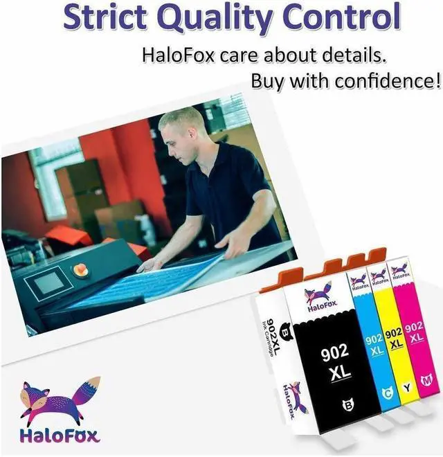 Alt view image 3 of 4 - 1Pack 902XL Ink Cartridge for OfficeJet Pro 6951 6958 6960 6970 6975 Printer