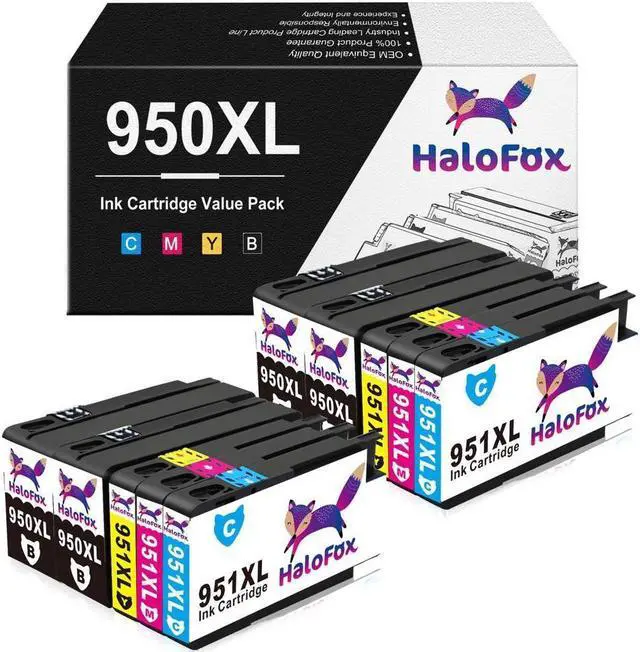 Main image of 10-Pack New Gen Chip 950XL 951XL Ink for Officejet Pro 8610 8600 8100 Printer