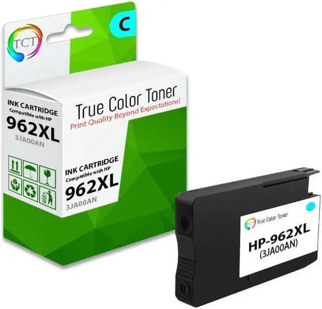 Main image of TCT Compatible High Yield Ink Cartridge Replacement for the 962XL Series - 1 Pack Cyan