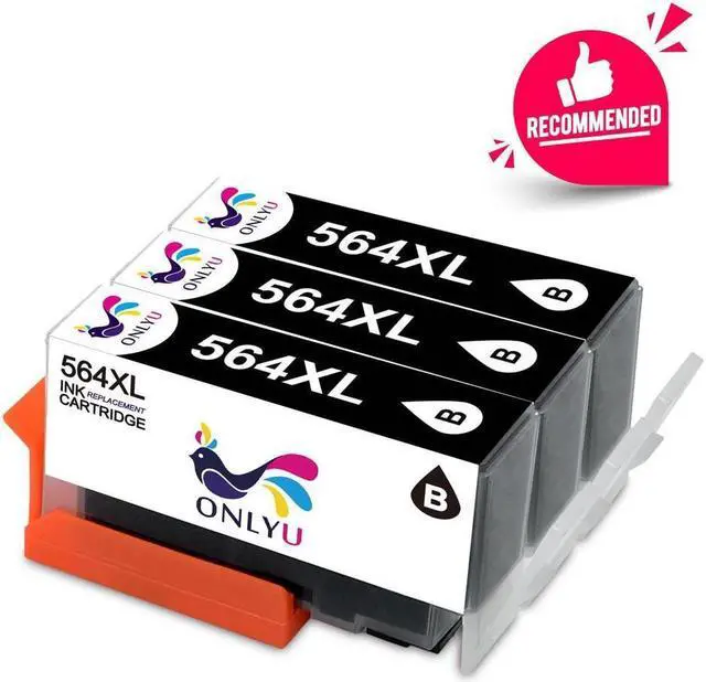 Main image of 3pk Generic 564XL BK Ink Cartridge for Photosmart 5510 6510 6520 7510 7520 7525