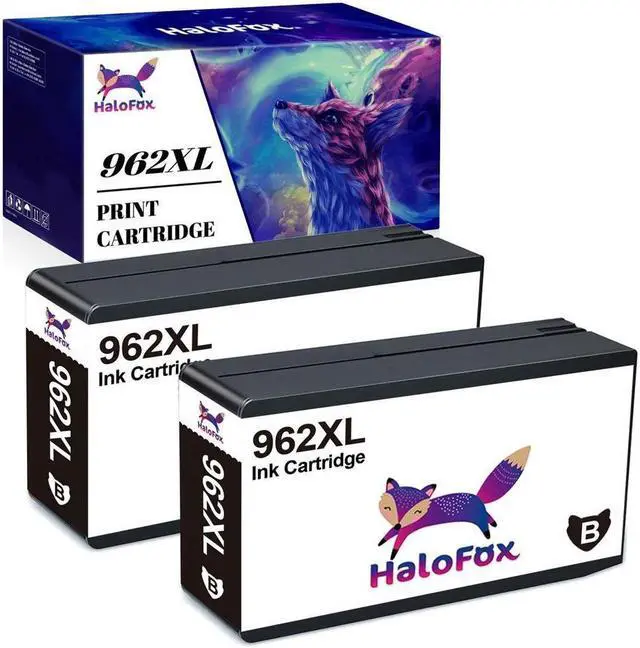 Main image of 2 PACK 962XL Black Ink For OfficeJet Pro 9010 9015 9016 9018 9020 9025 9028