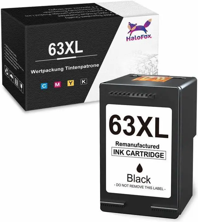 Main image of Black 63XL Ink Cartridges for 63 OfficeJet 4650 4652 3830 ENVY 4510 4512 4520