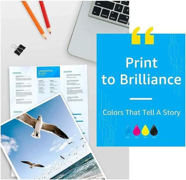 Alt view image 2 of 5 - Black 63XL Ink Cartridges for 63 OfficeJet 4650 4652 3830 ENVY 4510 4512 4520