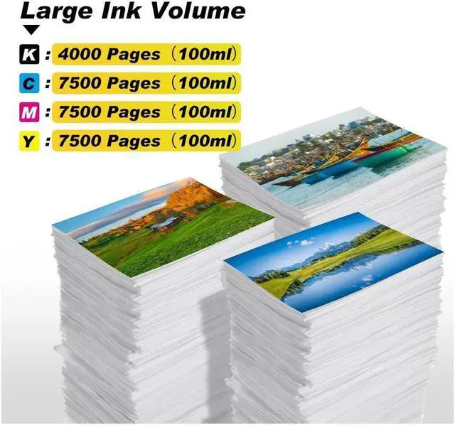 Alt view image 5 of 5 - v4ink Refill Ink Kit Replacement for PG-275 PGI-250 PGI-270 PGI-280 PG-240 PG-245 PG-260 PG 240XL 245XL 260XL PGI-280XXL CLI-281XXL Series Inkjet Cartridge-4 Bottles (Black Cyan Magenta Yellow)