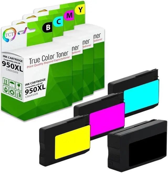 Main image of TCT Compatible Ink Cartridge Replacement for the 950XL Series - 4 Pack (B, C, M, Y)