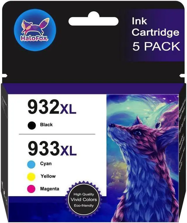 Main image of 5x 932XL 933XL High Yield Ink Cartridge for OfficeJet 7510 7600 7612 Printer