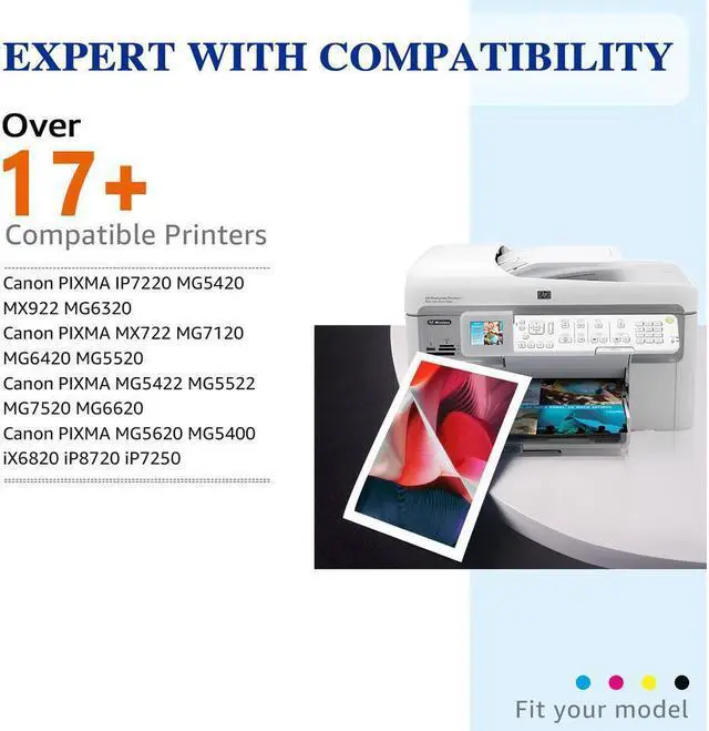 Alt view image 2 of 5 - 24 Ink Cartridges Set for PGI-250 CLI-251 MG5420 MX922 MX722 iX6820 iP8720