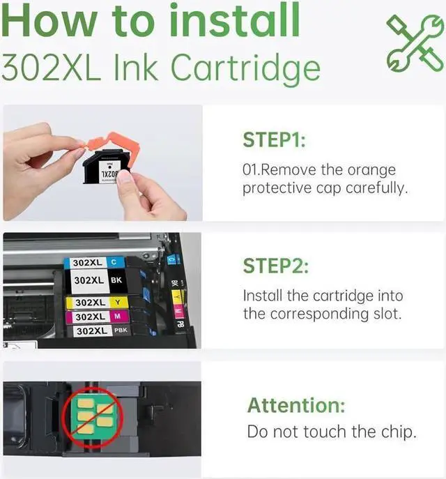 Alt view image 3 of 5 - LEMERO Remanufactured Ink Cartridge Replacement  302 XL 302XL T302XL to use with Expression Premium XP-6100 XP 6100 XP-6000 (1 Cyan, 1 Magenta, 1 Yellow, 3 Pack)