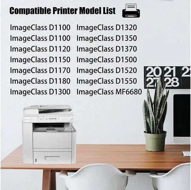 Alt view image 2 of 5 - 2 Pack Compatible 120 CRG120 Toner Cartridge Replacement for D1100 D1120 D1150 D1180 D1300 D1320 D1370 D1500 D1550 i-Sensys MF6680 [Black]