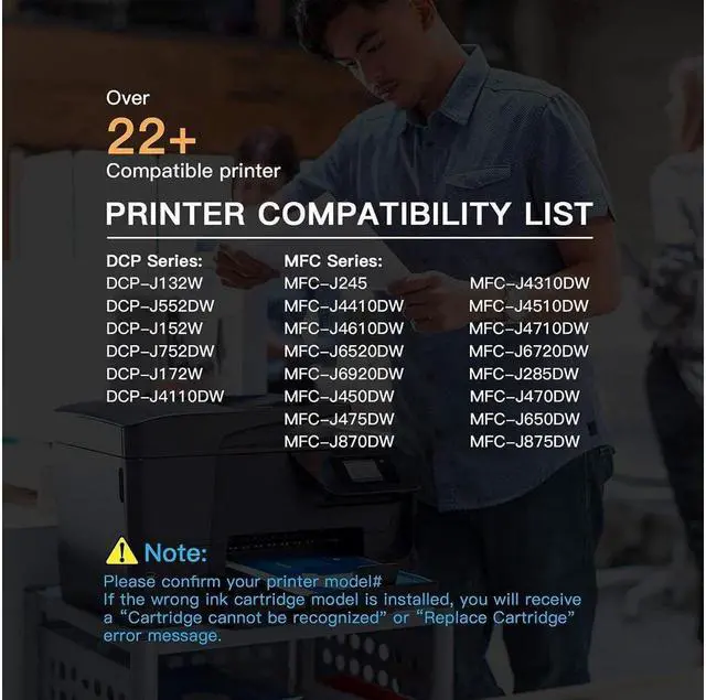 Alt view image 5 of 5 - E-Z Ink (TM Compatible Ink Cartridge Replacement  LC-103XL LC103XL LC103 XL LC103BK LC103C LC103M LC103Y Compatible with DCP-J152W MFC-J245 (4 Black, 2 Cyan, 2 Magenta, 2 Yellow, 10 Pack)