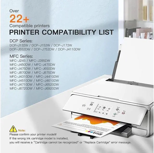 Alt view image 2 of 5 - E-Z Ink (TM) Compatible Ink Cartridge Replacement  LC103 Ink Cartridges LC103XL LC103BK LC101 LC 103 to Use with MFC-J470DW MFC-J870DW MFC-J6920DW MFC-J6520DW MFC-J450DW (15 Pack)