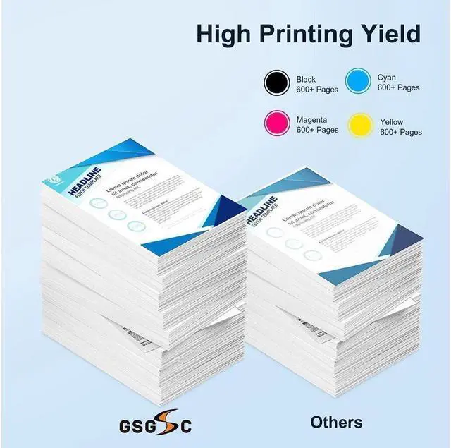 Alt view image 3 of 5 - LC103 Ink cartridges Replacement for Brother Printer Ink lc103XL lc101 Ink cartridges, Compatible with MFC-J870DW MFC-J6920DW MFC-J6520DW MFC-J450DW MFC-J470DW (1 Black, 1 Cyan, 1 Magenta, 1 Yellow)