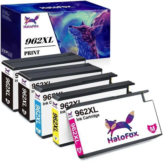 Main image of 5PK 962 XL Ink Cartridges for Officejet Pro 9010 9015 9018 9020 9025 Printer