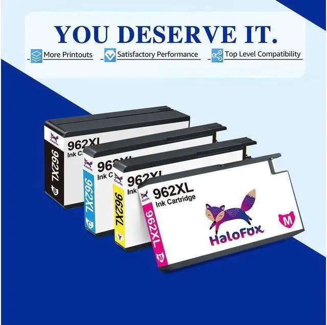 Alt view image 2 of 5 - 5PK 962 XL Ink Cartridges for Officejet Pro 9010 9015 9018 9020 9025 Printer