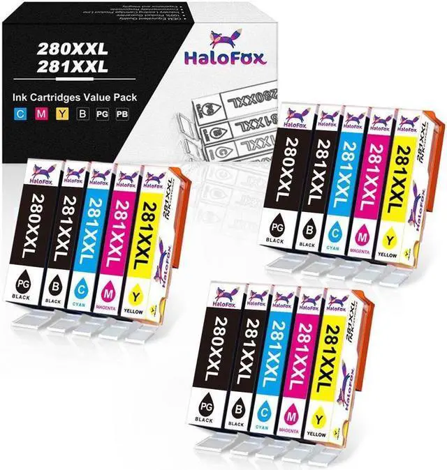 Main image of 15PK Ink For PGI-280 XXL CLI-281 XXL TS6120 TS6220 TR8520 TS9120 B&C