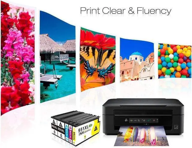 Alt view image 5 of 5 - 10PK 950 XL 951 XL Ink Inkjet for Officejet Pro 8100 8600 8610 8615 8630 8620