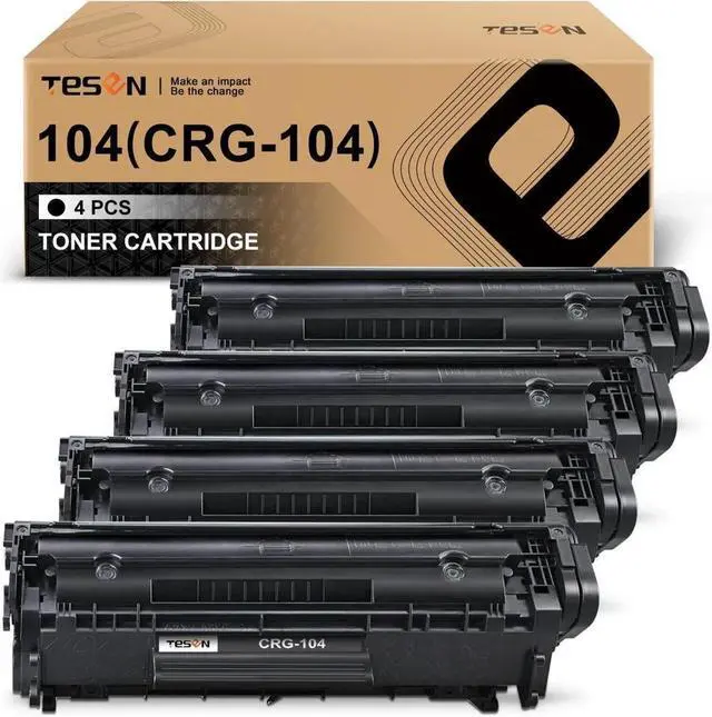 Main image of TESEN Compatible Toner Cartridge Replacement  104 CRG-104 FX-9 FX-10 Toner Cartridge Using with Imageclass D420 D450 D480 MF4150 MF4350D MF4270 MF4370DN MF4380DN Printer 4-Pack