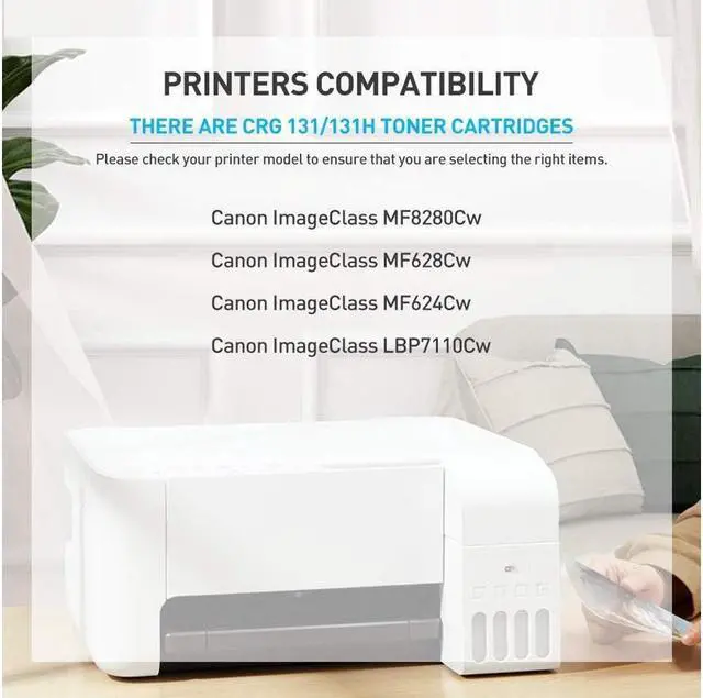 Alt view image 2 of 5 - BAISINE Compatible MF8280Cw Toner Cartridge Replacement  131 131H Toner  ImageCLASS MF628Cw MF8280Cw LBP7110Cw MF624Cw MF8280 Laser Printer Ink (Black, Cyan, Magenta, Yellow, 4 Pack)