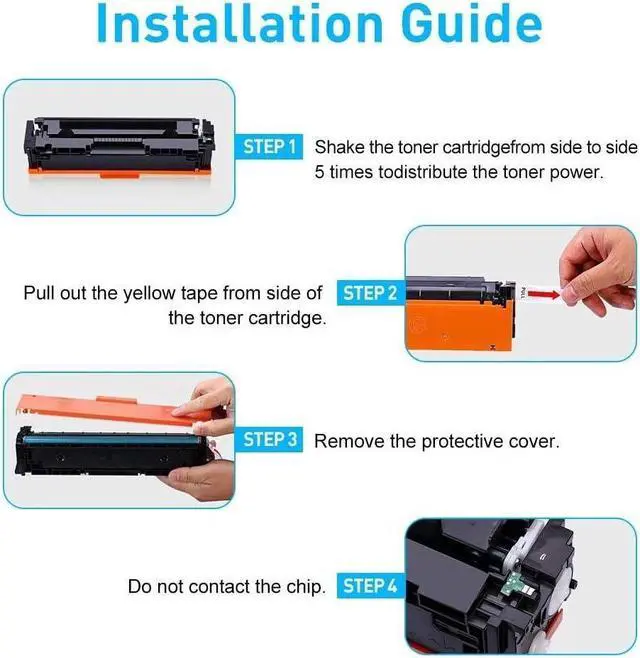 Alt view image 4 of 5 - BAISINE Compatible MF8280Cw Toner Cartridge Replacement  131 131H Toner  ImageCLASS MF628Cw MF8280Cw LBP7110Cw MF624Cw MF8280 Laser Printer Ink (Black, Cyan, Magenta, Yellow, 4 Pack)
