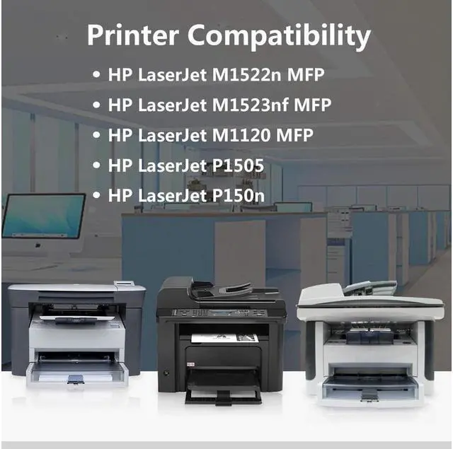 Alt view image 3 of 3 - 1 Black 36A | CB436A Toner Cartridge Replacement for Laserjet M1522n MFP M1523nf MFP M1120 MFP P1505 P150n Printer,Sold by TopInk