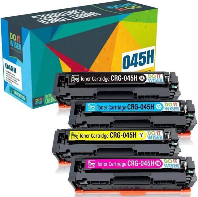 Main image of Do it Wiser Compatible Toner Cartridge Replacement for 045 045H CRG-045H for Color imageCLASS MF634Cdw MF632Cdw LBP612Cdw LBP612C LBP612 MF632 MF632C 634C MF634 Printer (4 Pack)