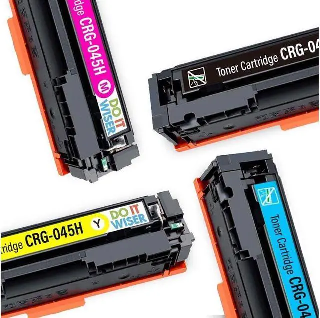 Alt view image 4 of 4 - Do it Wiser Compatible Toner Cartridge Replacement for 045 045H CRG-045H for Color imageCLASS MF634Cdw MF632Cdw LBP612Cdw LBP612C LBP612 MF632 MF632C 634C MF634 Printer (4 Pack)