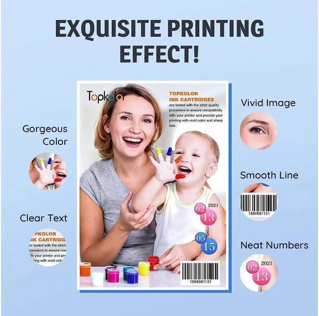 Alt view image 2 of 5 - Topkolor Compatible T502 502 Refill Ink Bottle Kit for ET-2760 ET-2750 ET-3750 ET-4760 ET-4750 ET-3760 ET-3710 ET-3700 ET-2700 ST-2000 ST-3000 ET-2803 Printer, 4-Pack