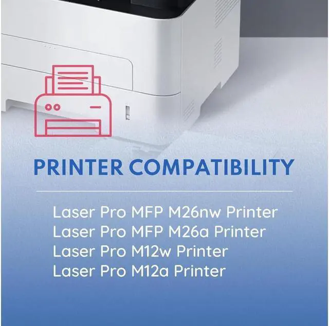 Alt view image 2 of 5 - 79A Black Toner Cartridge 1-Pack with Chip: Compatible Replacement for 79A Works with Pro M12 Series, Laser Pro MFP M26 Series | CF279A