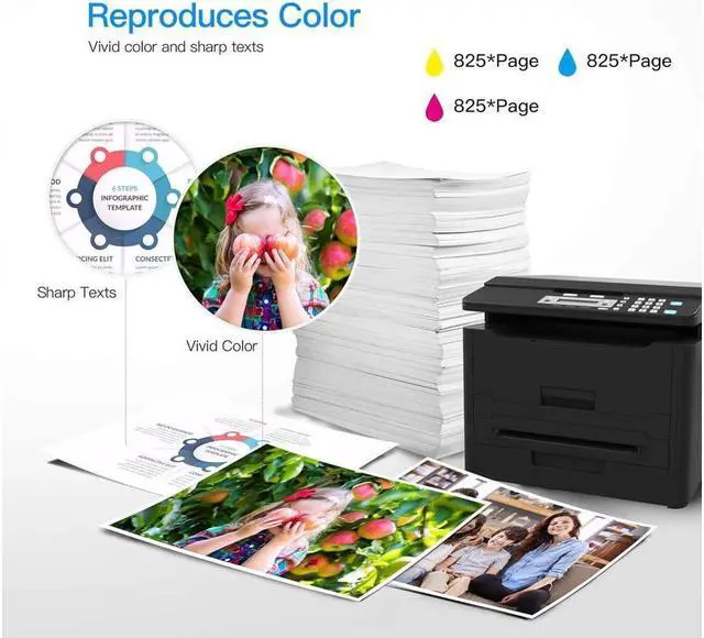 Alt view image 4 of 5 - LxTek Compatible Ink Cartridge Replacement for 902XL 902 XL to use with Officejet 6978 6968 6962 6954 6975 Printers (1 Cyan 1 Magenta 1 Yellow, 3 Pack)