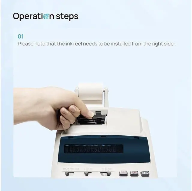 Alt view image 4 of 5 - LxTek Replacement for IR40T IR-40T CP13 MP-12D Calculator Ink Roller Printer Ribbons use with, Sharp EL-1750V, EL-1801V (Black/red, 10-Pack, Individually Sealed)