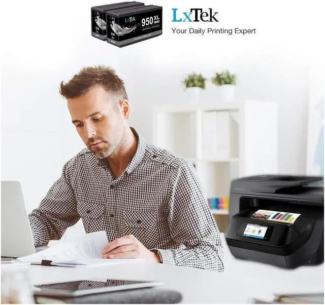 Alt view image 3 of 5 - LxTek Compatible Ink Cartridge Replacement for 950 950XL to compatible with OfficeJet PRO 8610 8600 8620 276dw 8630 251dw 8100 8615 8625 8640 8660 271dw Printers (High Yield,2 Black)