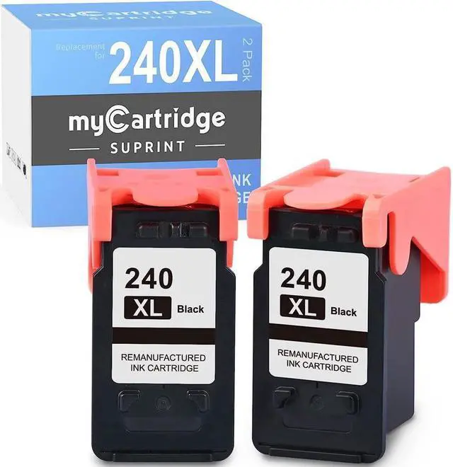 Main image of myCartridge SUPRINT 240XL Black Ink Cartridge Remanufactured Ink Cartridge Replacement for PG-240 XL 240XL PG240XL for MG3620 MG3600 MG3520 MG3222 TS5120 TS5100 MX472 Printer 240 XL Black