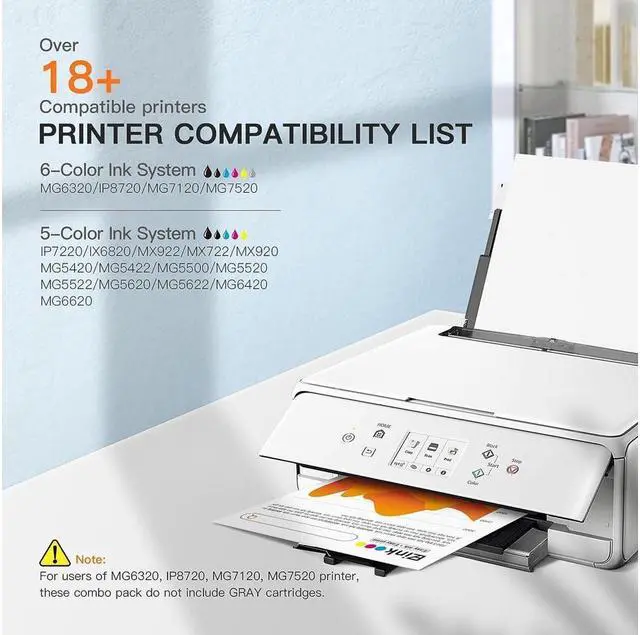 Alt view image 2 of 5 - E-Z Ink (TM Compatible Ink Cartridges Replacement for 250 251 XL PGI-250XL CLI-251XL to use with MX922 MX920 IX6820 MG5520 MG7520 IP8720 MG6620 MG6320 MG7120 (15 Pack)