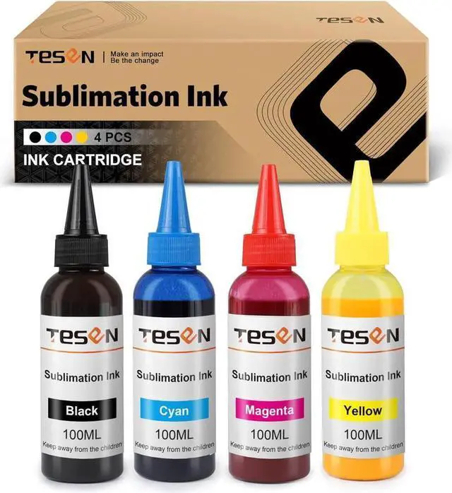 Main image of TESEN Sublimation Ink Refill Kit Replacement for ET-2720 ET-2760 ET-4750 ET-4760 ET-15000 ET-3710 ET-2700 ET-2750 ET-3700 ET-3750 ET-7700 ET-7750 ET-4700 (4 Bottles) Tray Inkjet Printer Ink cartridges