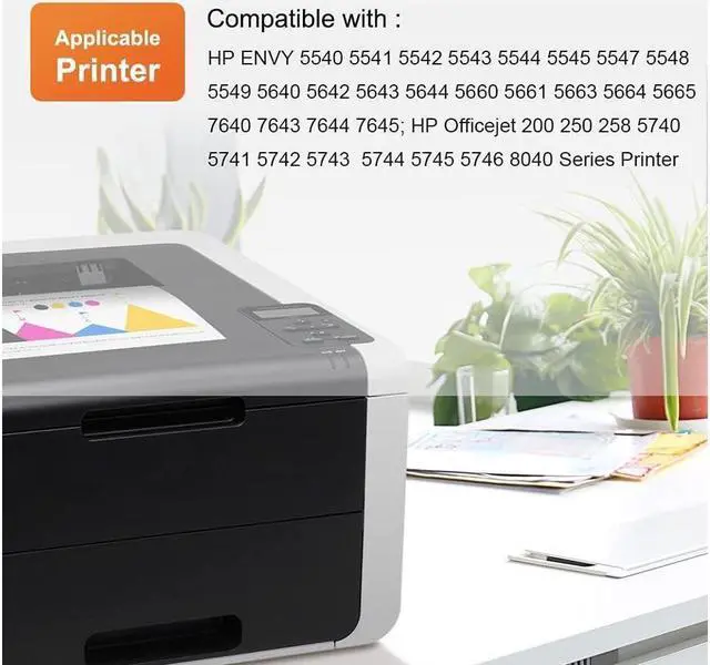 Alt view image 2 of 5 - TESEN Remanufactured 62XL Ink Cartridge Replacement for 62 XL 62XL Use with Envy 5643 5660 5664 5665 7640 7643 7644 7645 OfficeJet 5745 5746 8040 200 250 258 Printer (Black and Tri-Color)