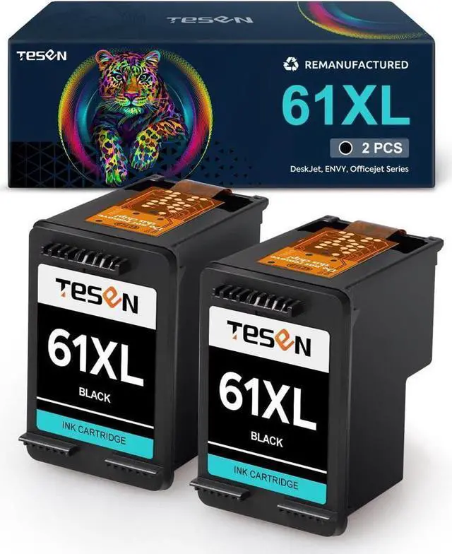 Main image of TESEN 61XL Remanufactured 61XL Ink Cartridge Replacement for 61XL 61 XL Use with Envy 4500 5530 5539 DeskJet 1055 1010 1050A 2546 3000 Officejet 2622 4631 4630 eAIO Printer (2 Black Combo)