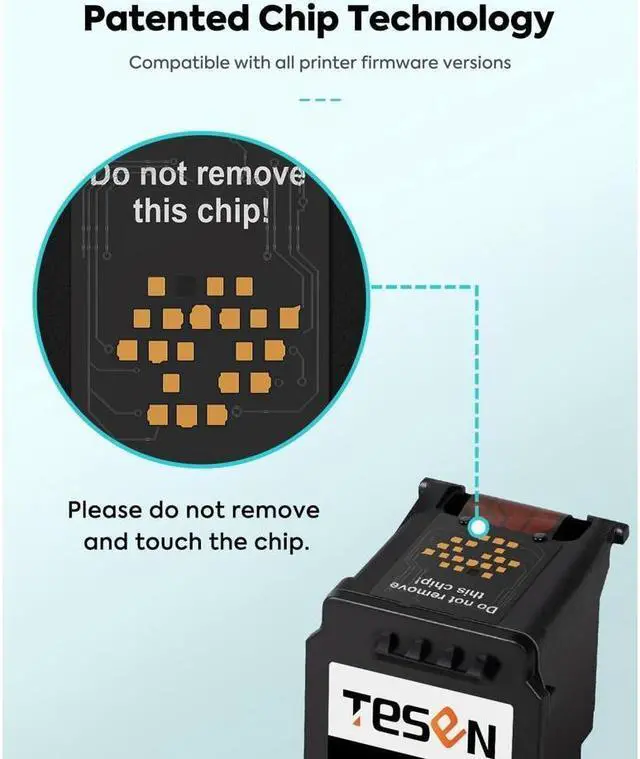 Alt view image 4 of 5 - TESEN 61XL Remanufactured 61XL Ink Cartridge Replacement for 61XL 61 XL Use with Envy 4500 5530 5539 DeskJet 1055 1010 1050A 2546 3000 Officejet 2622 4631 4630 eAIO Printer (2 Black Combo)