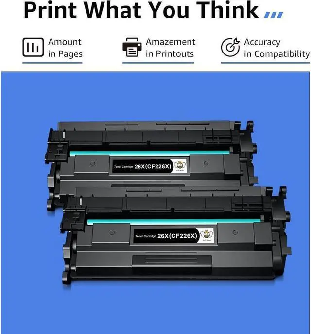 Alt view image 2 of 5 - CMYBabee Compatible Toner Cartridge Replacement  26X CF226X 26A CF226A 26A 26X Pro M402n M402dn M402dne M402dw Pro MFP M426fdw M426fdn M426dw (Black, 2-Pack)