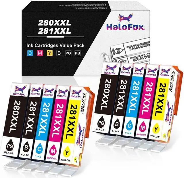 Main image of 10 Ink Cartridge for PGI-280 CLI-281 XXL TS8120 TS8220 TS8320 TR8500