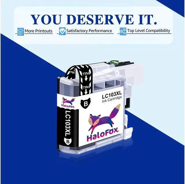 Alt view image 2 of 5 - 7 Pk LC103 Compatible Black Ink Cartridge For Brother MFC-J4510DW MFC-J4710DW