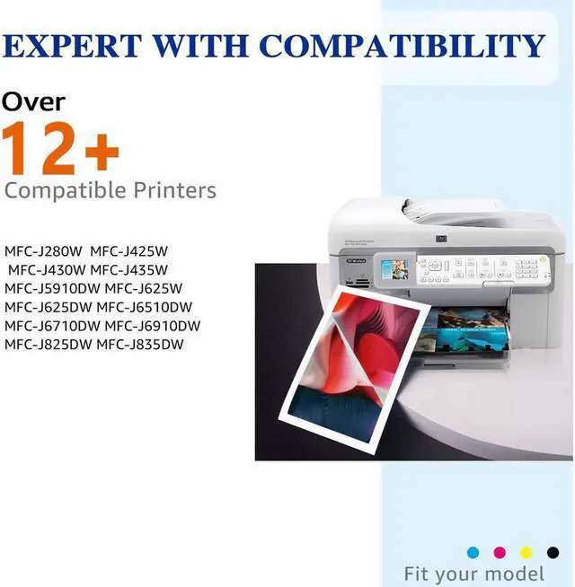 Alt view image 2 of 5 - 4Pack LC79 LC75 Ink Cartridge replacement for Brother J825DW J835DW J625DW