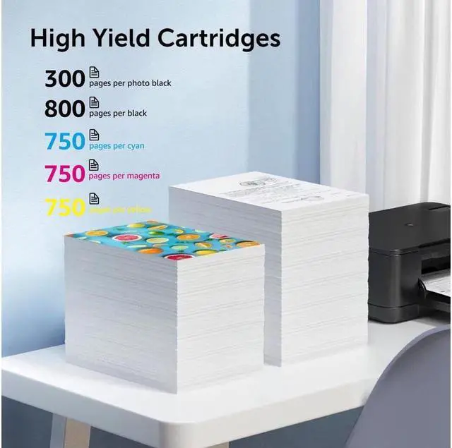 Alt view image 2 of 5 - 3x New 564XL Bk Compatible Ink for Photosmart 5510 5514 5515 5520 Show Ink Level