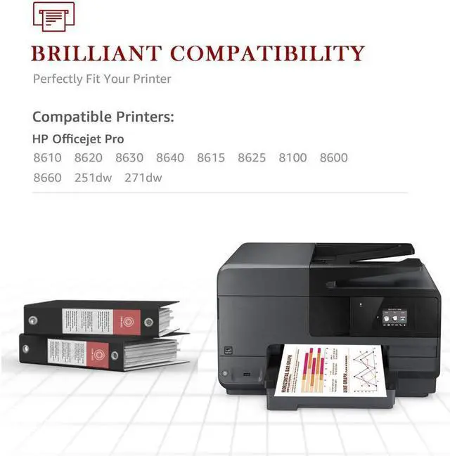 Alt view image 3 of 5 - 5PK Ink Cartridges for 950XL 951XL OfficeJet Pro 8600 8100 8610 8620 8630