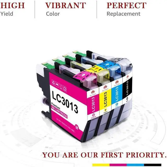 Alt view image 5 of 5 - 2 Pack Ink Cartridge compatible for Brother LC3013 LC3011 MFC-J690DW MFC-J491DW