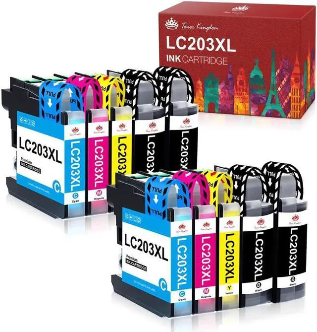 Main image of 10x LC-203 LC203 XL Ink Combo For Brother MFC-J460dw MFC-J480dw MFC-J485dw LC201