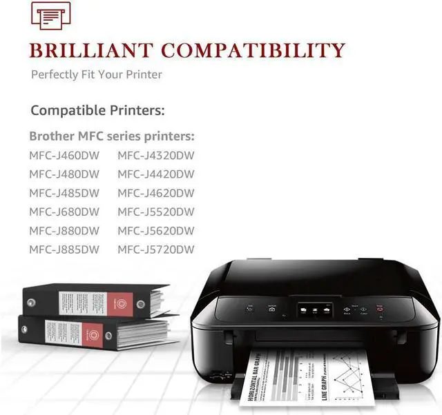 Alt view image 2 of 5 - 5x LC-203 LC203 XL Ink Combo For Brother MFC-J460dw MFC-J480dw MFC-J485dw LC201