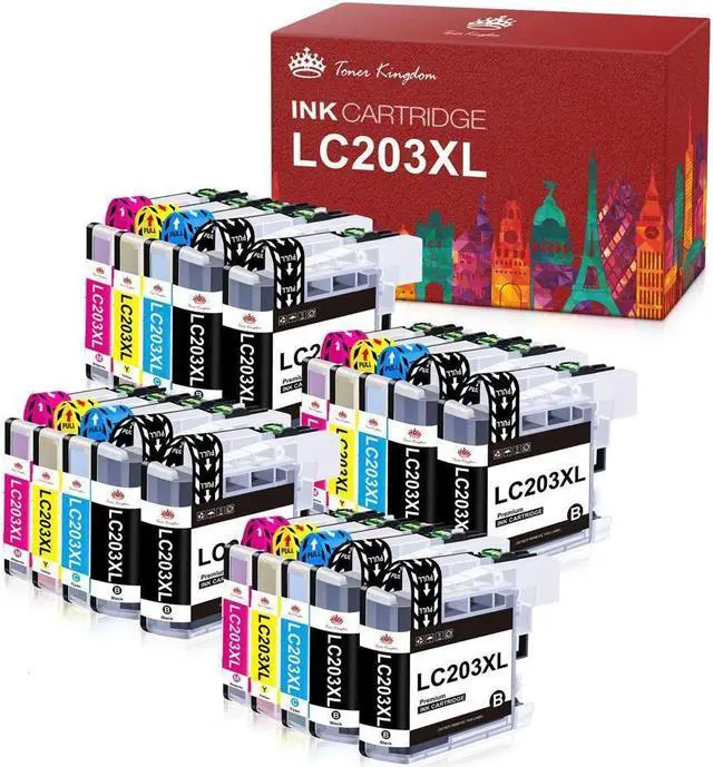 20pk LC203XL LC-203XL Ink Set For Brother LC201 MFC-J460dw MFC-J480dw MFC-J485dw