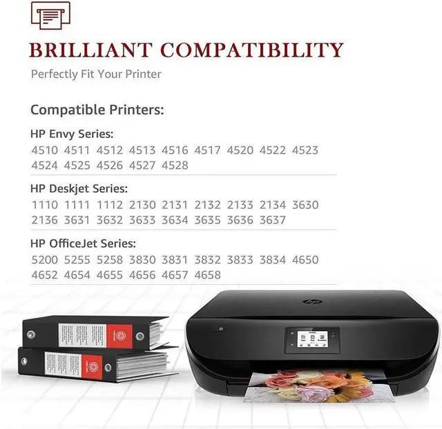 Alt view image 3 of 5 - 3x 63XL Ink Cartridge for Envy 4512 4516 4520 4522 OfficeJet 3830 4650 5255